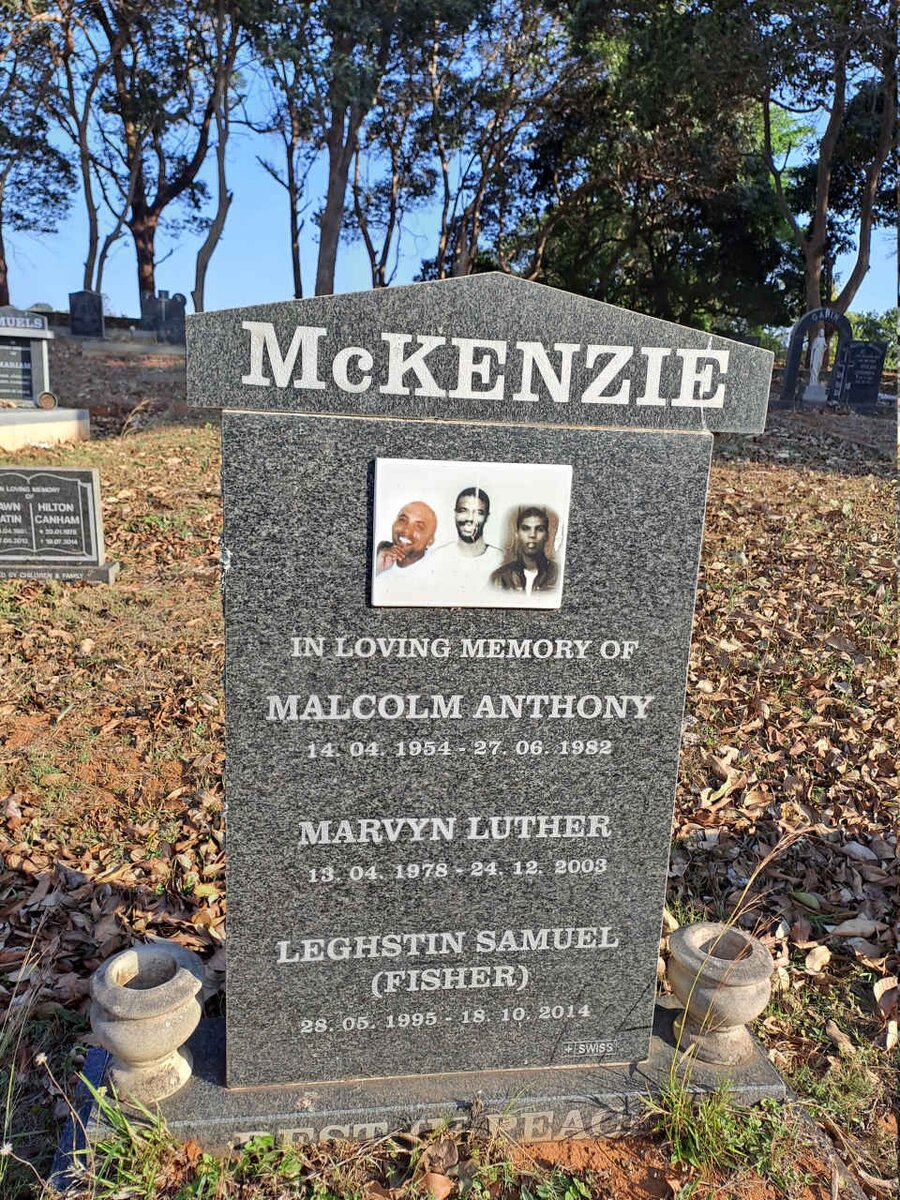 MCKENZIE Malcolm Anthony 1954-1982 :: MCKENZIE Marvyn Luther 1978-2003 :: MCKENZIE Leghstin Samuel 1995-2014