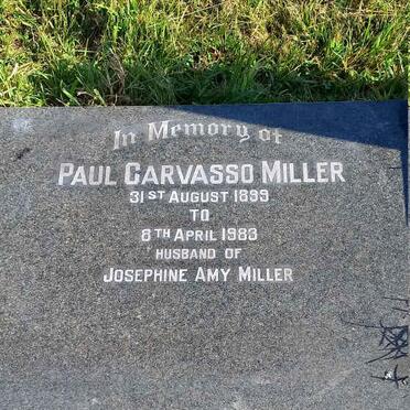 MILLER Paul Garvasso 1899-1983