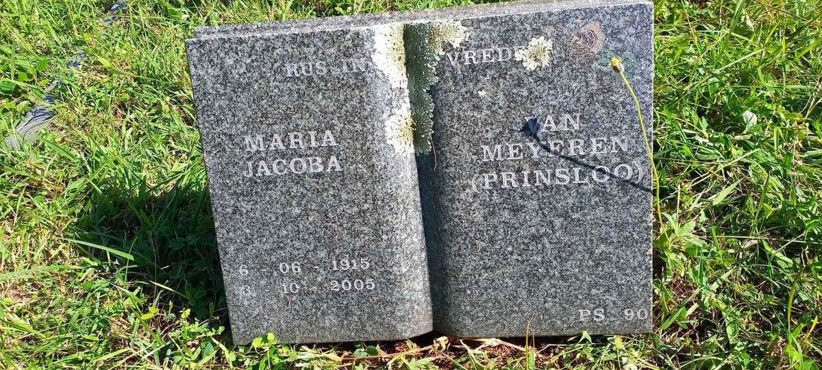 MEYEREN Maria, van nee PRINSLOO 1915-2005 
