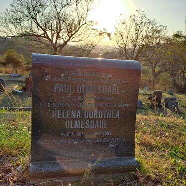 OLMESDAHL Paul 1891-1968 & Helena Dorothea 1907-2003