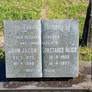 PORTER John Jacob 1895-1959 & Constance Alice 1902-1977