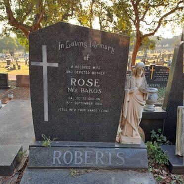 ROBERTS Rose nee BAKOS -1984