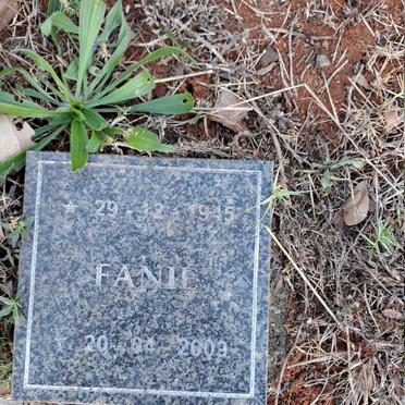 RENSBURG Fanie, Jansen van 1945-2009