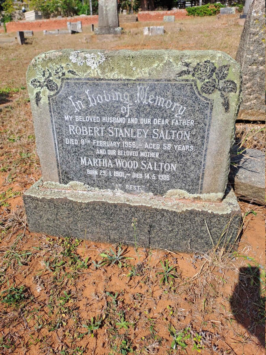 SALTON Robert Stanley -1956 & Martha Wood -1986