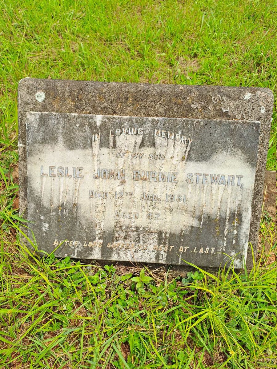 STEWART Leslie John Burnie -1931