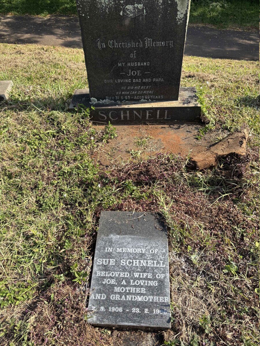 SCHNELL Joe -1969 & Sue 1906-1996