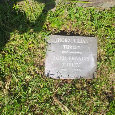 TURLEY John Francis 1919-1994 & Thora Lilian 1920-1990