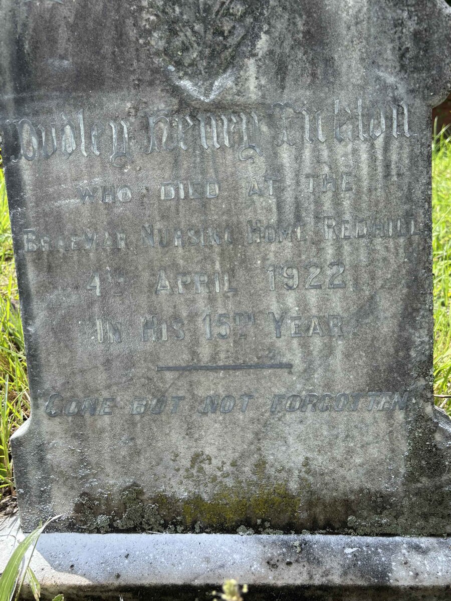 TICKTON Dudley Henry -1922