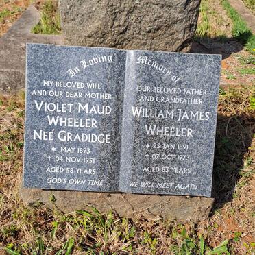 WHEELER William James 1891-1973 & Violet Maud GRADIDGE 1893-1951