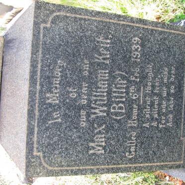 KEIT Max William -1939