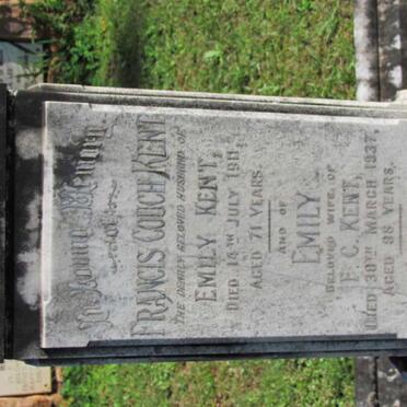 KENT Francis Couch -1911 &amp; Emily -1937