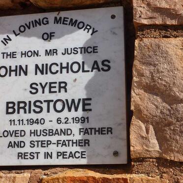 BRISTOWE John Nicholas Syer 1940-1991