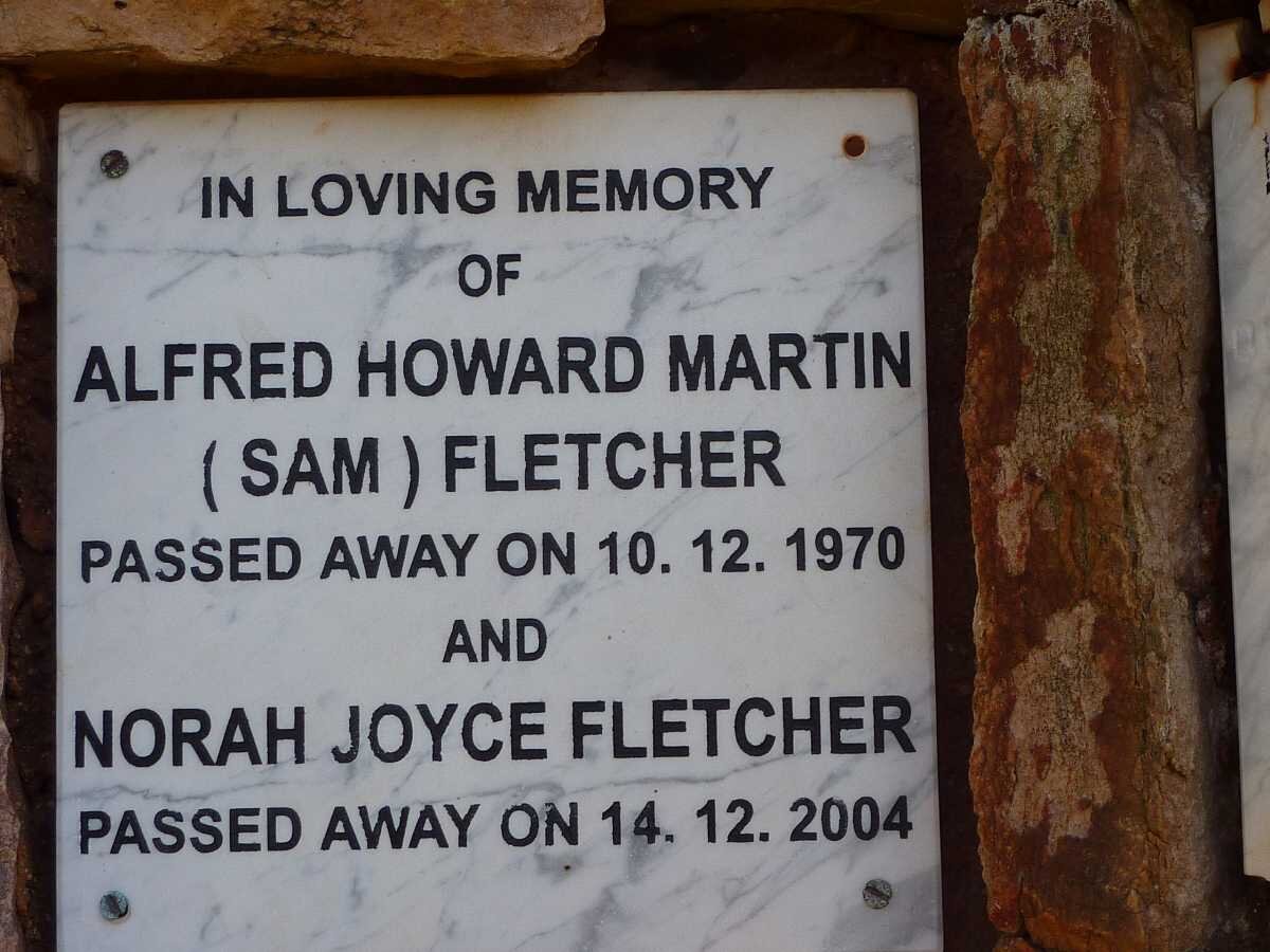 FLETCHER Alfred Howard Martin -1970 &amp; Norah Joyce -2004