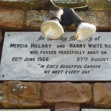 HILLARY Harry White -1986 &amp; Mercia -1966