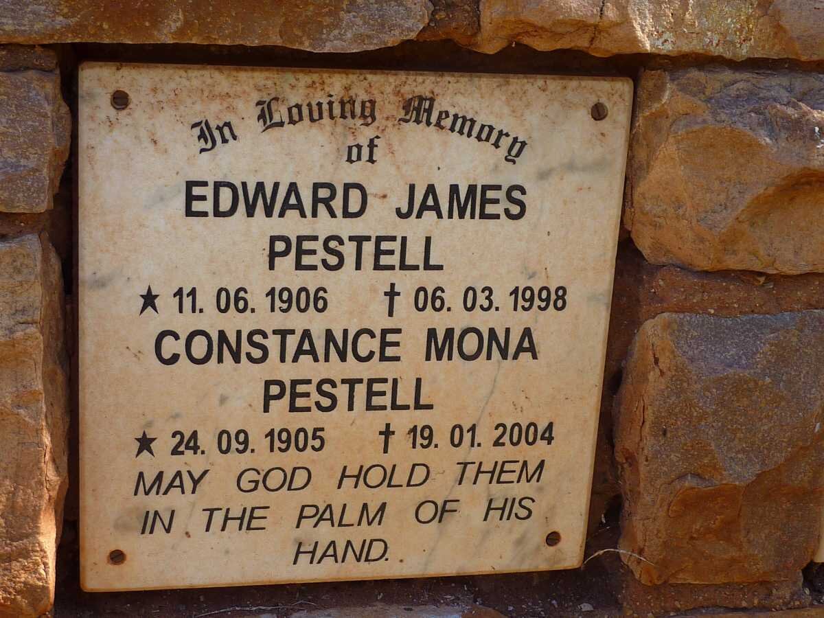 PESTELL Edward James 1906-1998 &amp; Constance Mona 1905-2004