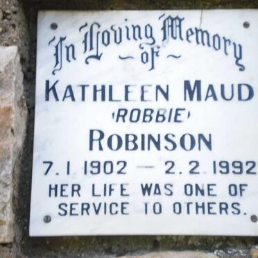ROBINSON Kathleen Maud 1902-1992