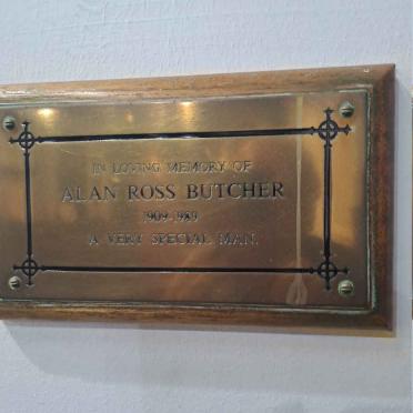 BUTCHER Alan Ross 1909-1989