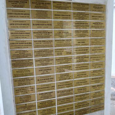 5. Wall of Remembrance - see names