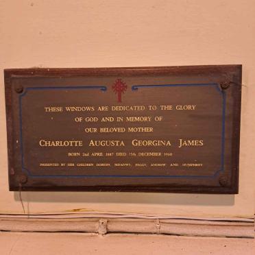 JAMES Charlotte Augusta Georgina 1887-1960