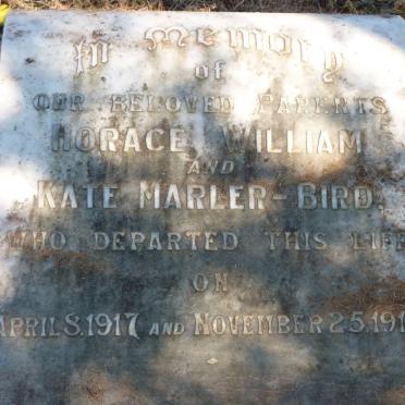 BIRD Horace William, Marler -1917 &amp; Kate --1913