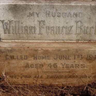 BURKLE William Francis -1922 &amp; Blanche Muriel -1943