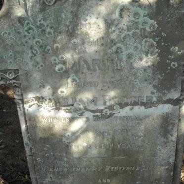 BUTTERY William 1855-1927 &amp; Martha -1926 