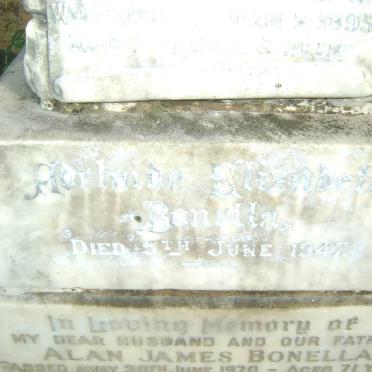 BONELLA Adelaide Elizabeth -1947 :: Alan James -1970 :: BONELLA Alan James -1970 &amp; Mary Kathleen MUIR 1908-1986