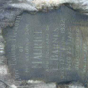 BARNES Maurice -1932