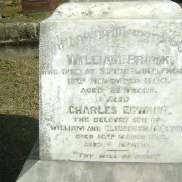 BROOK William -19?4 :: BROOK Charles Edward -1892