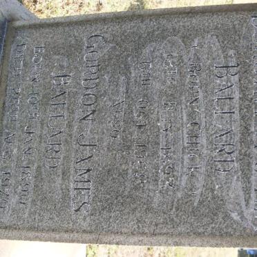 BALLARD Gordon James 1890-1970 &amp; Dorothy Martha CHICK 1893-1968