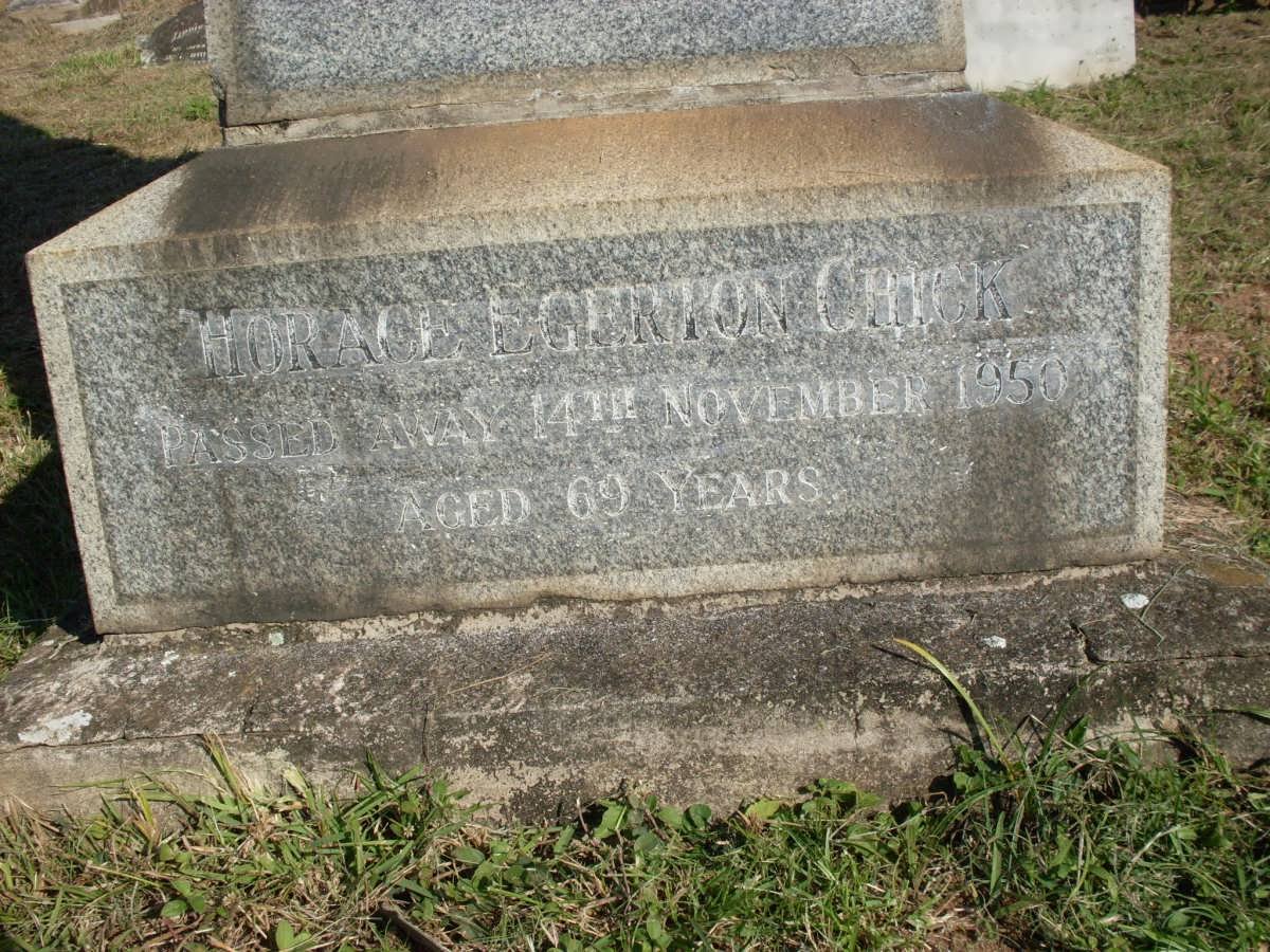 CHICK Horace Egerton -1950