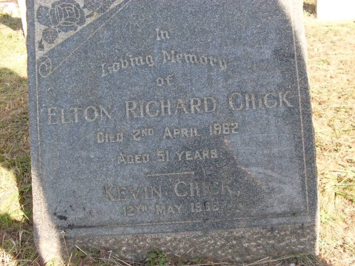 CHICK Elton Richard -1982 :: CHICK Kevin -1966