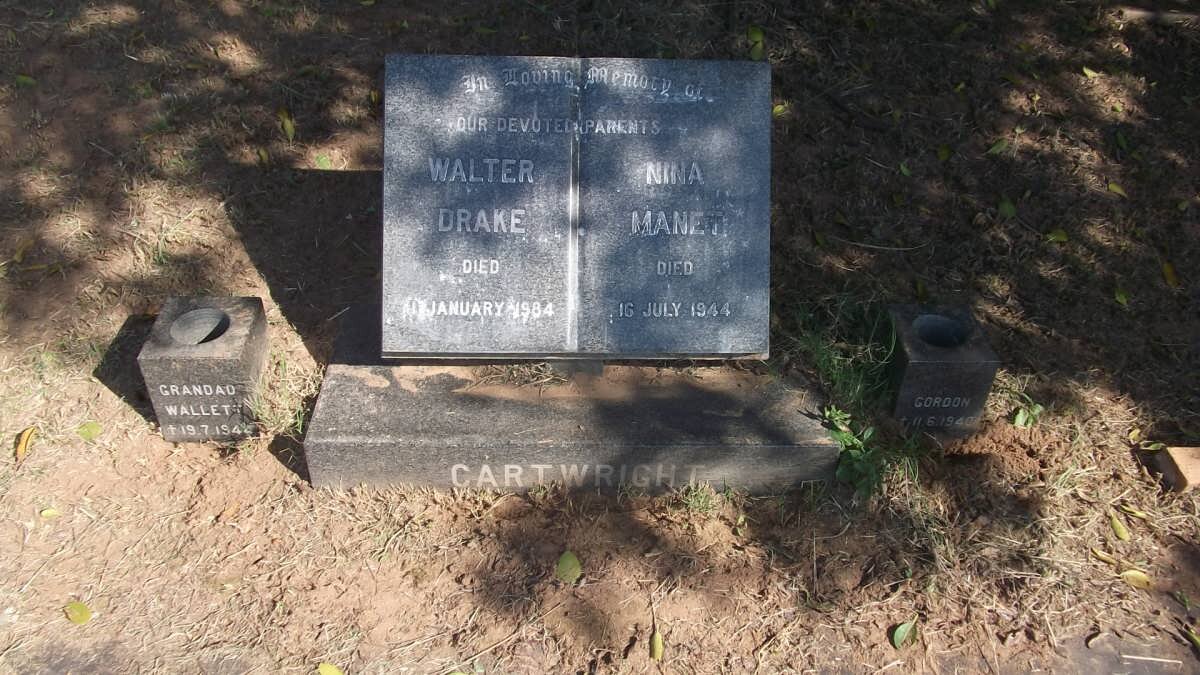 CARTWRIGHT Walter Drake -1984 &amp; Nina Maneti -1944 :: CARTWRIGHT Wallett -1944 :: CARTWRIGHT Gordon -1940