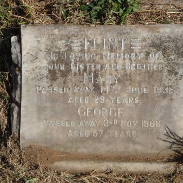 FLINT Mary -1932 :: FLINT George -1968