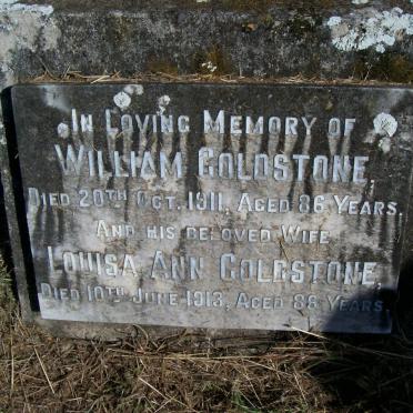 GOLDSTONE William -1911 &amp; Louisa Ann -1913