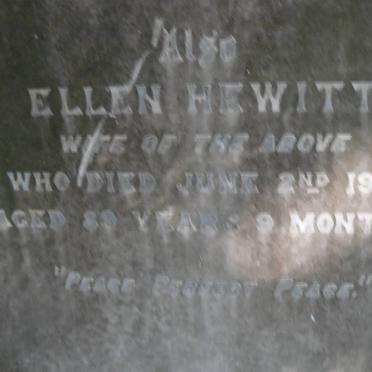 HEWITT James -1902 &amp; Ellen -1917