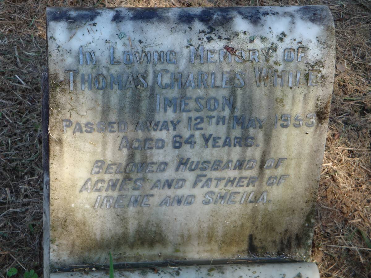 IMESON Thomas Charles While -1953