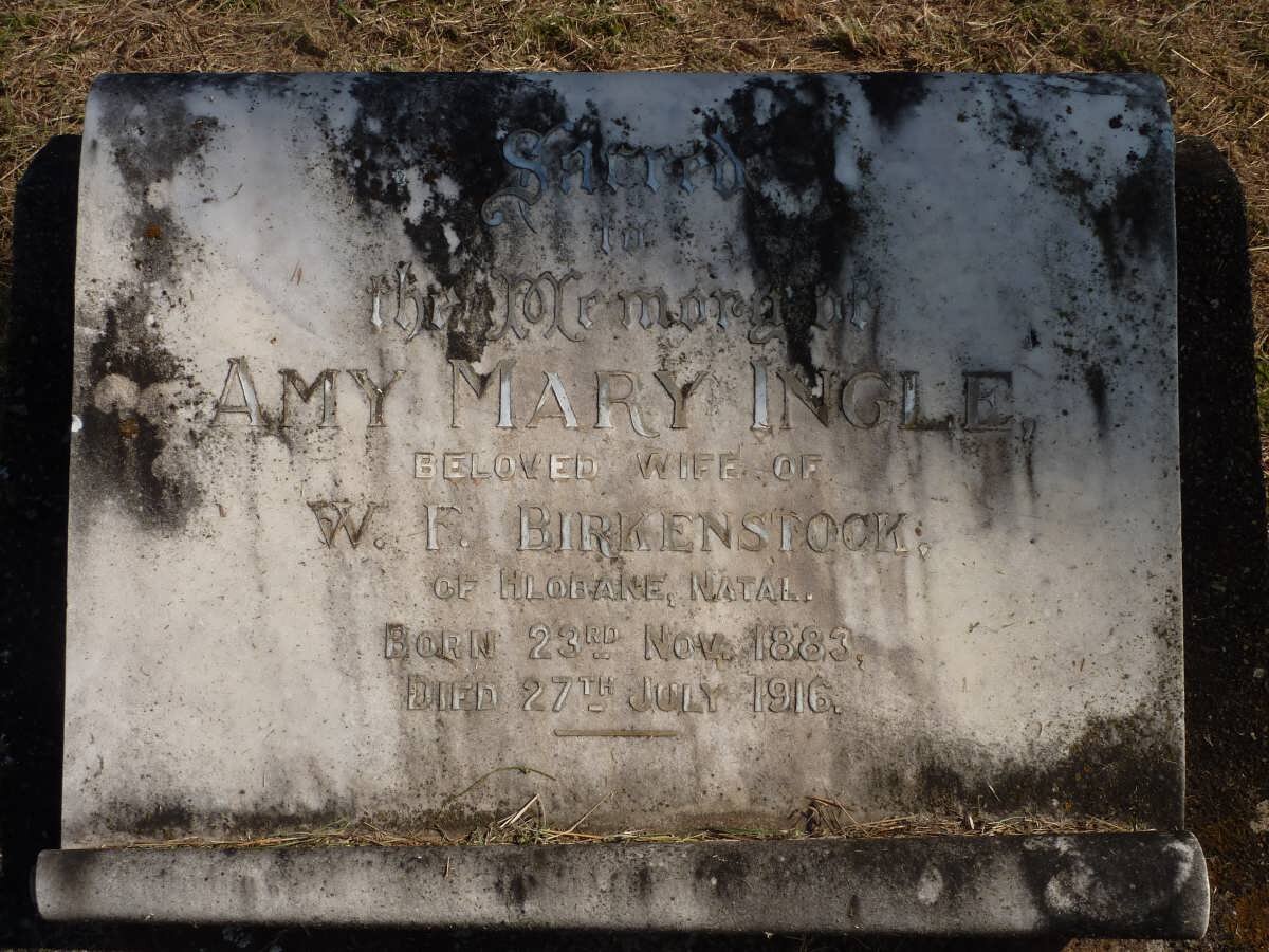 BIRKENSTOCK Amy M. nee INGLE 1883-1916