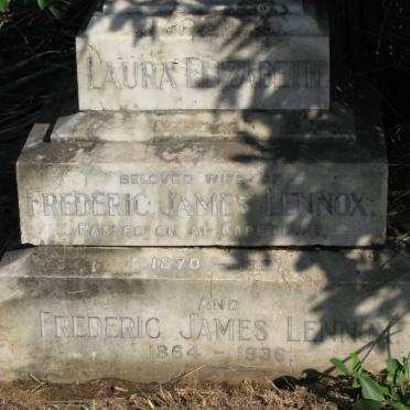LENNOX Frederic James 1864-1936 &amp; Laura Elizabeth 1870-1927 :: LENNOX Edward Burkton -1903