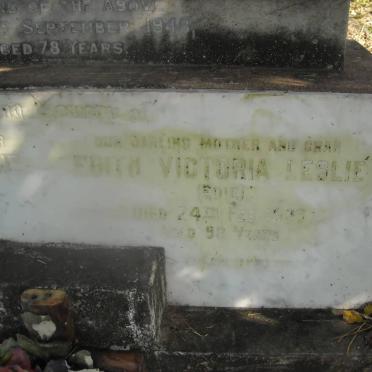 LESLIE Andrew Davidson 1851-1916 &amp; Flora Jessie 1854-1936 :: LESLIE Andrew Davidson -1956 &amp; Edith Victoria 19??