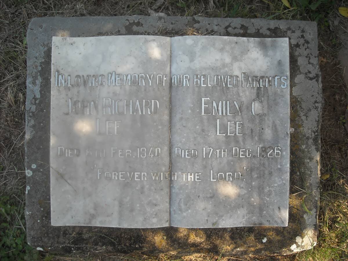 LEE John Richard -1940 &amp; Emily C. -1926