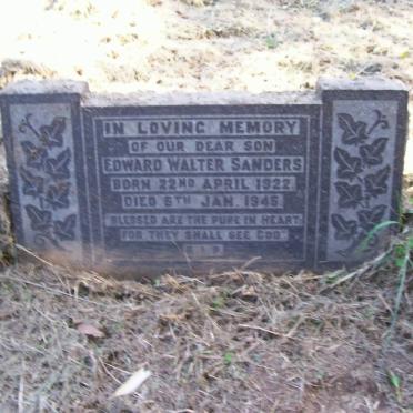 SANDERS Edward Walter 1922-1945