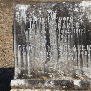 SHEARER John -1912 &amp; Georgiana -1940