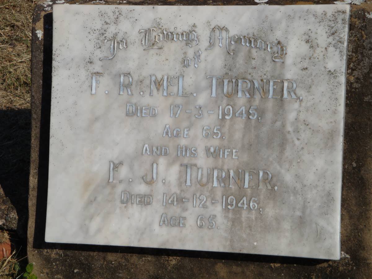 TURNER F.R.M.L. -1945 &amp; E.J. -1946