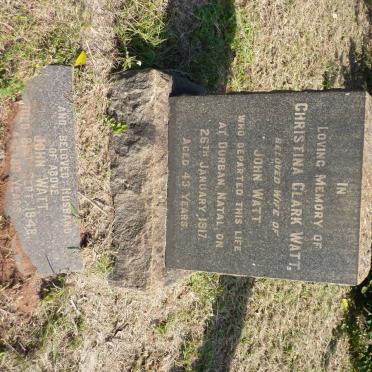 WATT John -1948 &amp; Christina Clark -1917