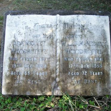 WOODROFFE William Ressell -1955 &amp; Ada Violet -1953