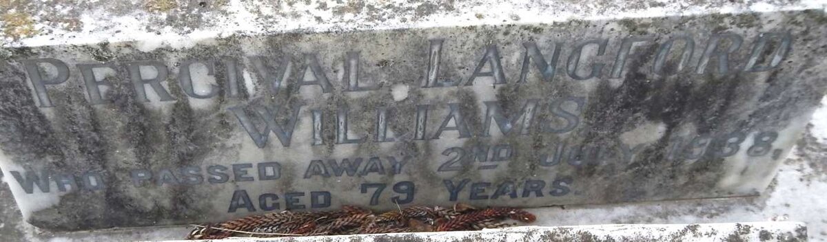 WILLIAMS Percival Langford -1938 