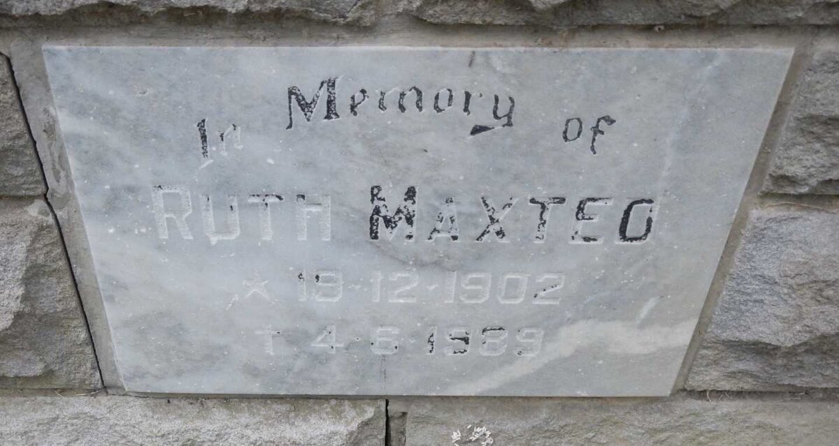 MAXTEO Ruth 1902-1989