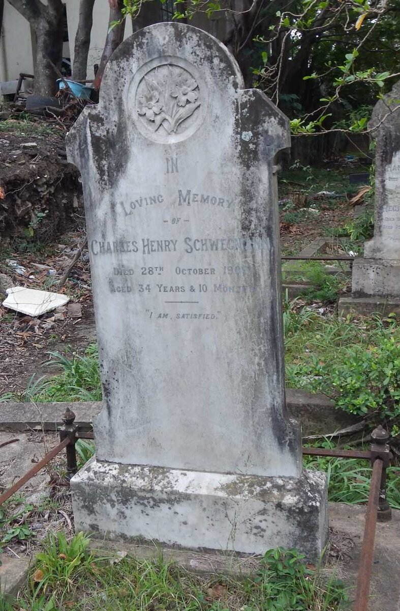 SCHWEGMANN Charles Henry -1909