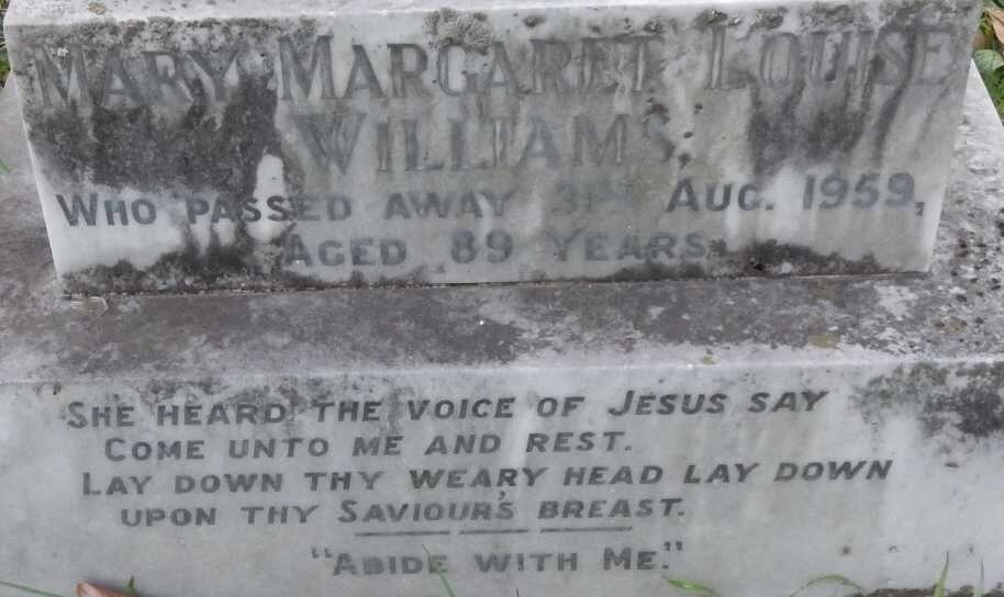 WILLIAMS Mary Margaret Louise -1959